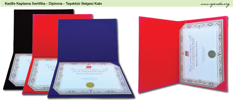 Kadife diploma kabı