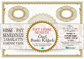 Pay Senedi baskı Kağıdı