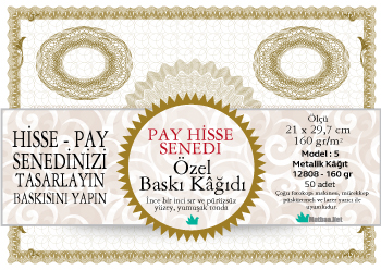 Pay Senedi baskı Kağıdı